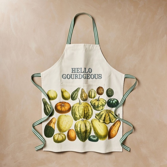 27"x34" Fall "Hello Gourdgeous" Cotton Kitchen Apron - John Derian for Target - Picture 1 of 3